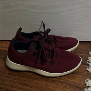 Allbirds Maroon Sneakers with White Soles